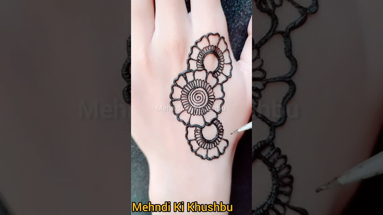 Simple bunch mehndi design for beginners ❤️ | 
