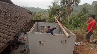 full video 30 days of pouring concrete floors and building a great toilet