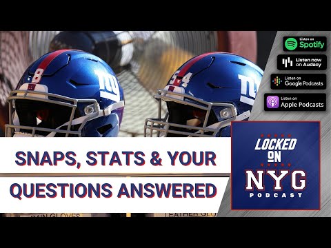 Giants Stats, Snaps & Your Questions Answered | Locked On Giants
