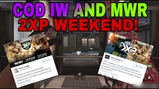 NEW! COD INFINITE WARFARE AND MWR DOUBLE XP WEEKEND! (COD IW AND MWR 2XP WEEKEND)