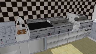 Restaurant Kitchen Equipment Layout 002