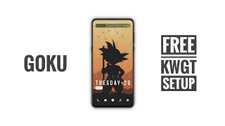 Simple & Free KWGT Home Screen Setup | Goku | Dragon Ball Z ! screenshot 3