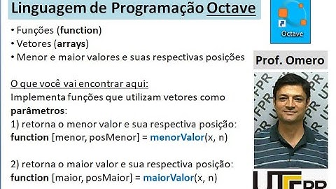 [Octave] Aula 55: Funções - Vetores (arrays), Menor e maior valores