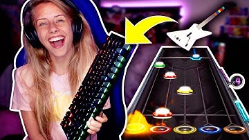 PLAYING GUITAR HERO WITH A KEYBOARD LOL (Clone Hero)