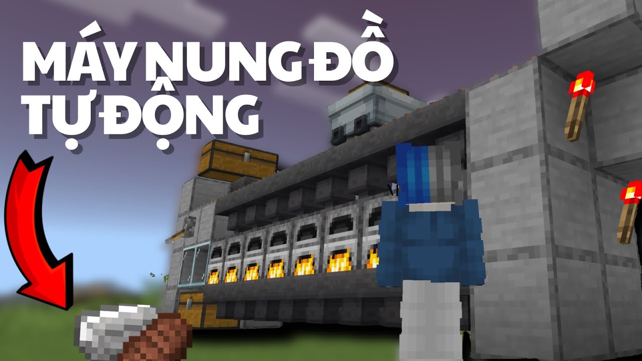 Hướng Dẫn Làm Máy Nung Đồ Tự Động Trong Minecraft 1.21 ( bedrock, java ...