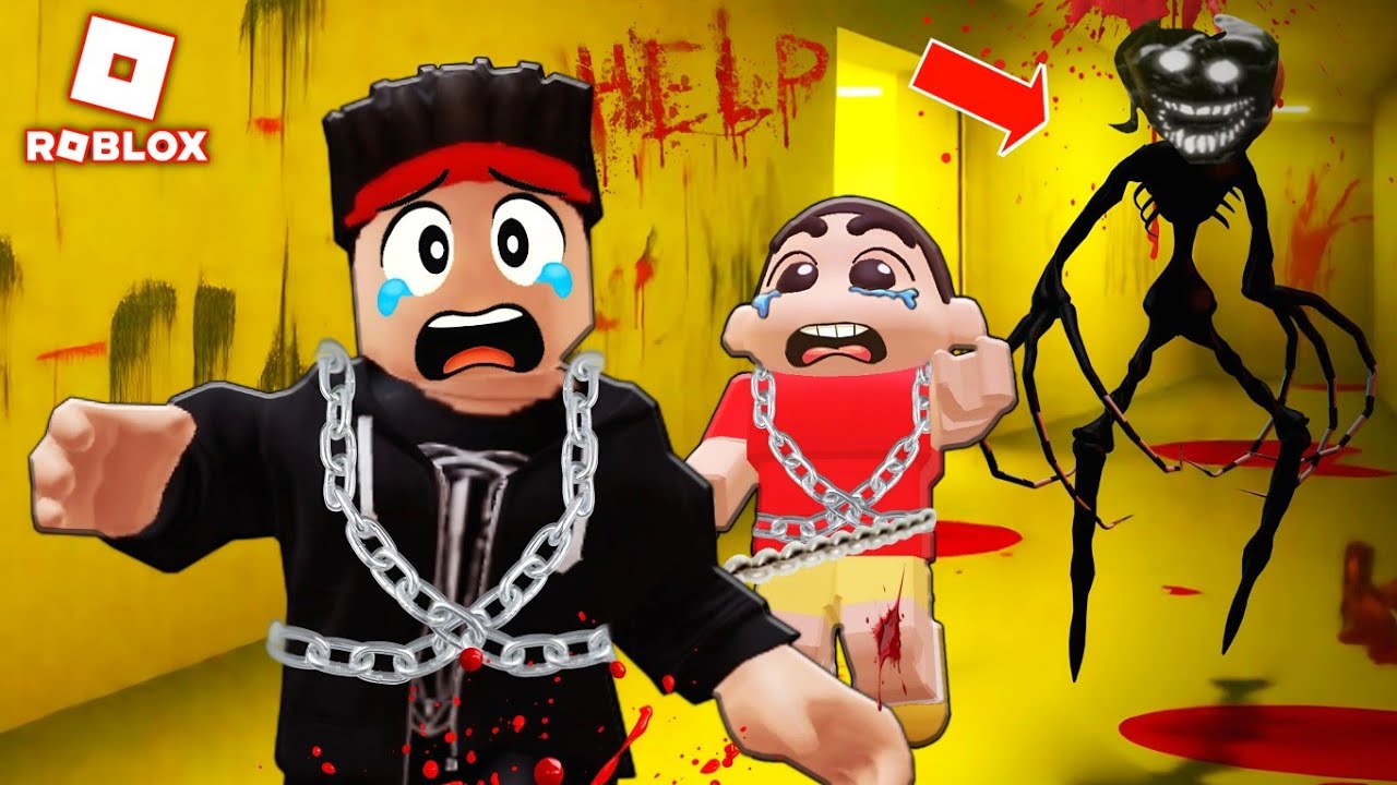 We Got Chained Together In Backrooms Roblox 😱