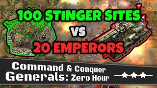 100 GLA Stinger Sites VS 20 China Emperors | C&C: Generals Zero Hour