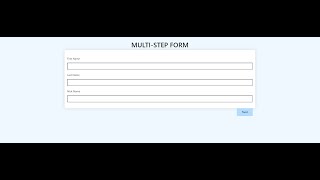 Coding ASMR "Multi Step Form" Using HTML CSS JavaScript