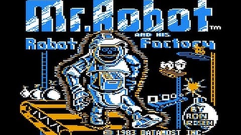 Mr. Robot and his Robot Factory (Atari 800XL) | 1983 | Walkthrough | HD 720p60