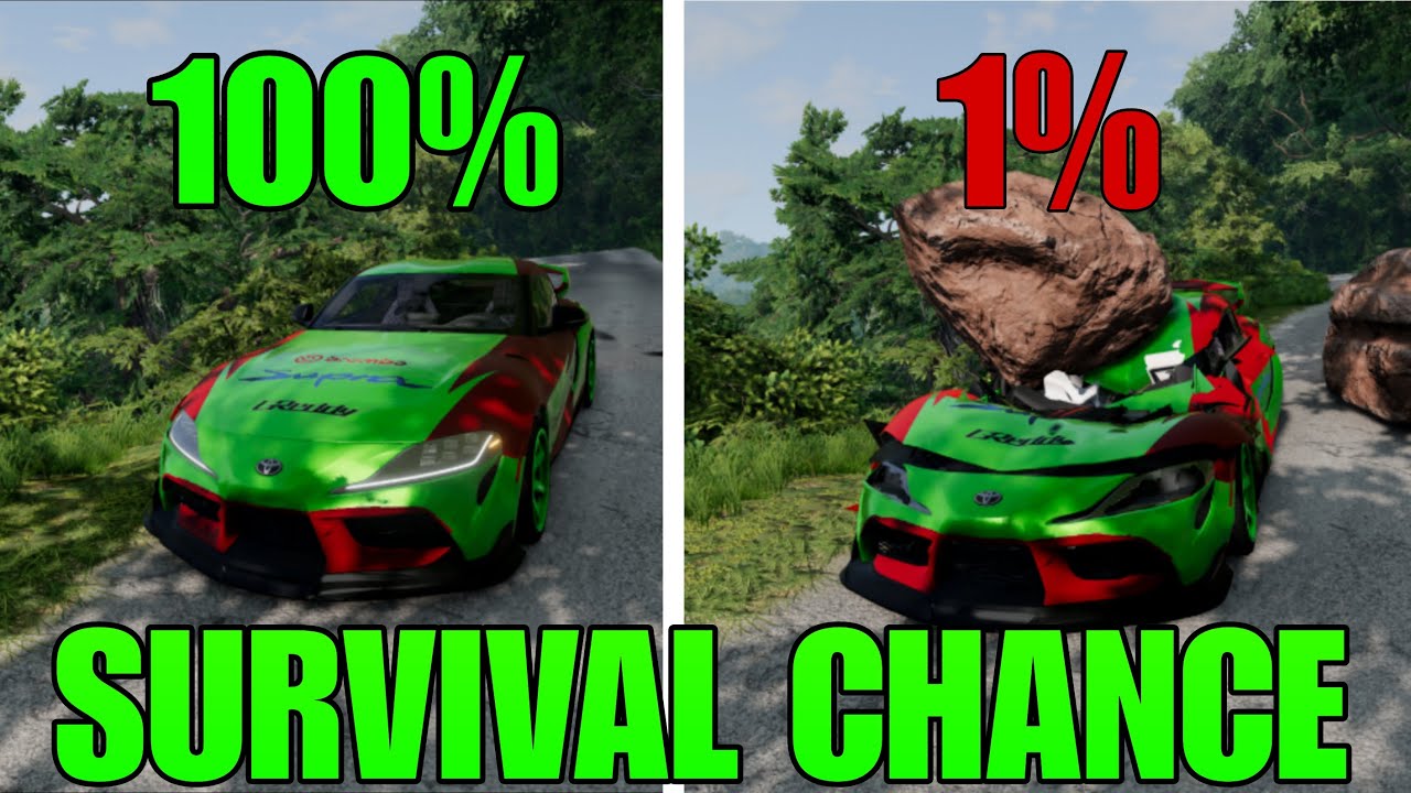 BeamNG.drive Realistic Crash Test – Survival Chance Challenge 13