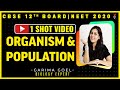 Organism and Population Class 12 in One Shot | CBSE 12th Board Exam 2020 Preparation | Garima Goel