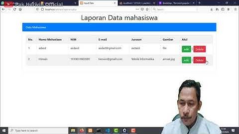 Penambahan Fungsi Sanitasi Form dan Hapus Data