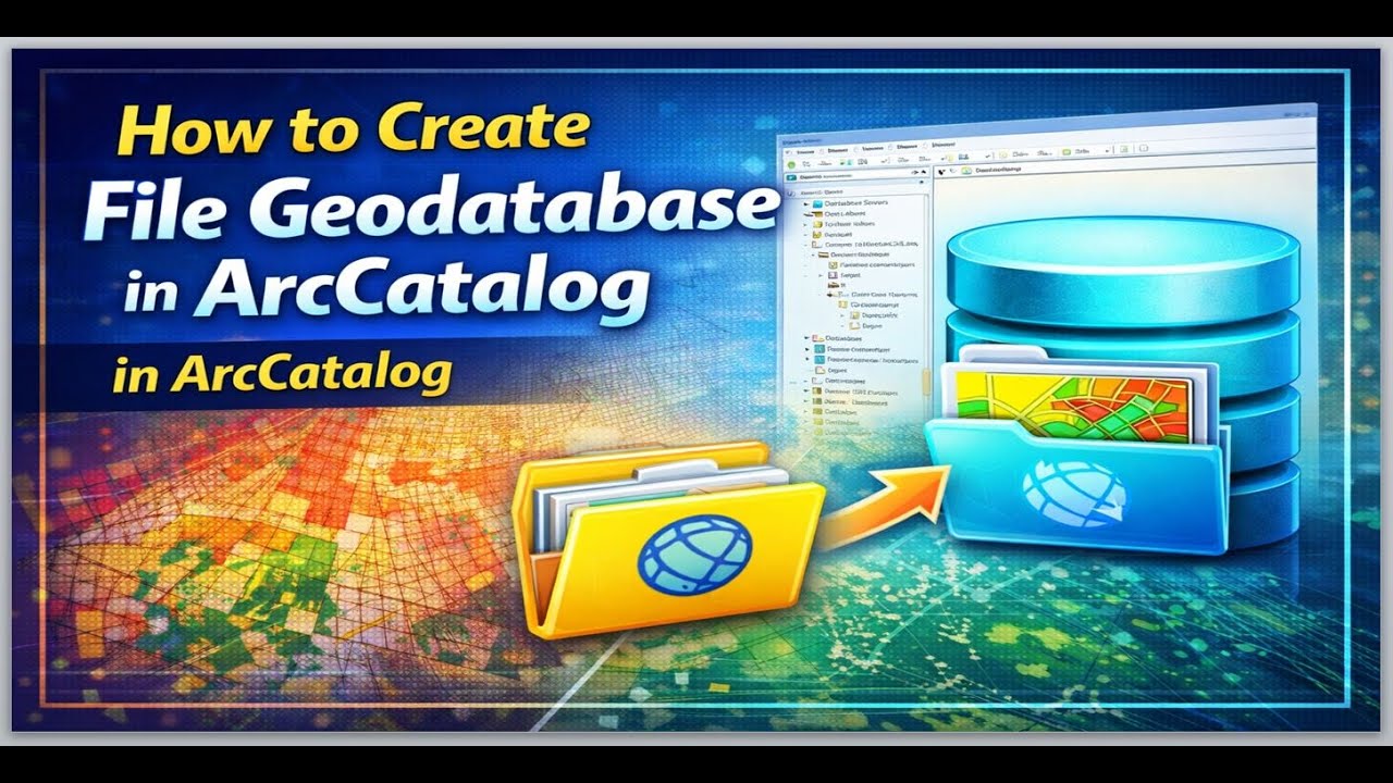 How to Create File Geodatabase in ArcCatalog - YouTube