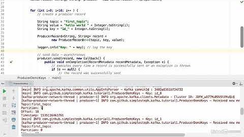 05 Kafka Java Programming 101 005 Java producer with keys