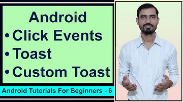 onClick event listener on a Button || Toast in Android || Custom Toast - Android Studio Tutorial #6