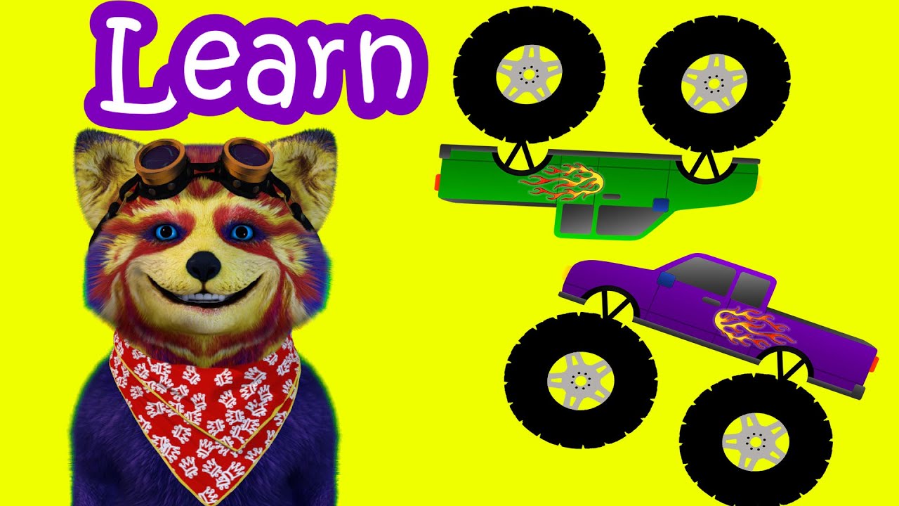 Monster Trucks Teaching Children Colors! - Monster Trucks for Children ...