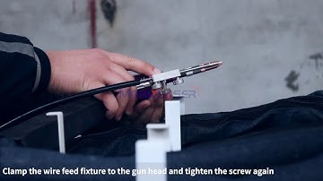 How to Install the Handheld Laser Welding Machine(12-Connect the Wire Feeder to the Welding Gun)