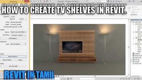 How to create TV shelves in revit. TV shelves-2