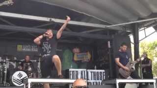 For All Those Sleeping - 'Incomplete Me' (live) (HD) Warped Tour 2014 Mountain View, CA
