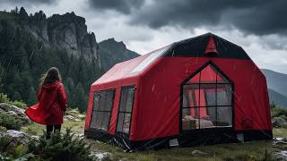 CAMPING IN RAIN AND FOG | WE HAD TO SLEEP ON THE GROUND! screenshot 4