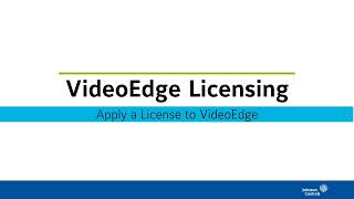 Licensing Apply to VideoEdge
