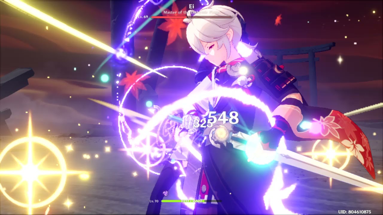 admiring raiden shogun boss attack animations