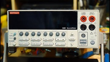 #426 Using a Keithley 2400 Source Meter to measure LED voltage current curves