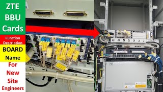 ZTE BBU Card name and function description || Board name || PK Telecommunications