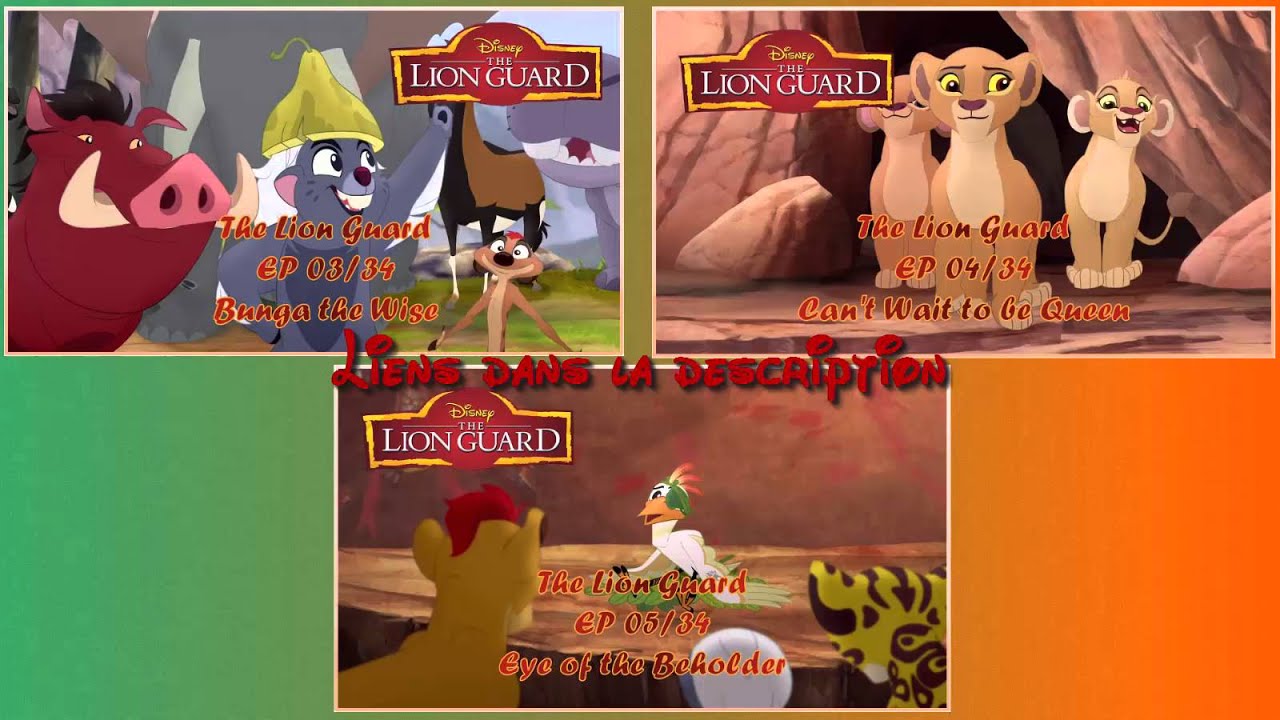 The Lion Guard - Ep 03 à 05 en VOSTFR sur Multiup.org - YouTube