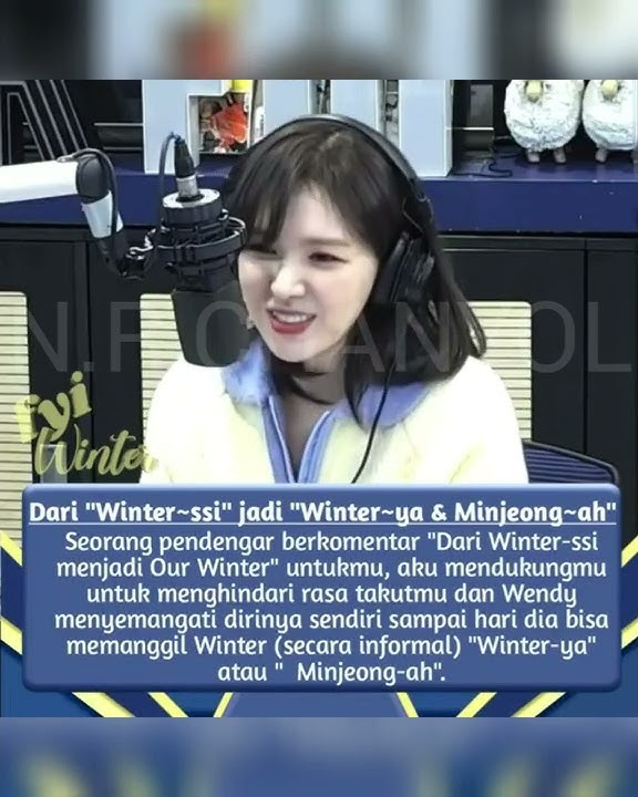 #winter (member aespa) kesayangan #wendy #chanyeol #wenyeol