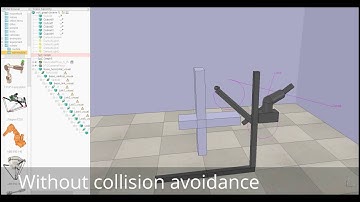Collision avoidance with Null space control - Trial 1