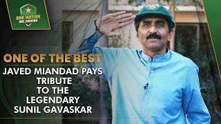 One Of The Best - Javed Miandad Pays Tribute To The Legendary Sunil Gavaskar Pcb Ma2L