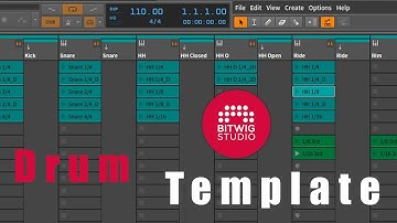 Bitwig Quick Tips: Creating your Templates Part 1 Drums