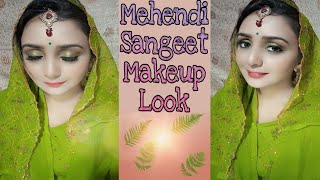 Mehendi Makeup Look Mehndi Makeup With Green Dress Priya Malini