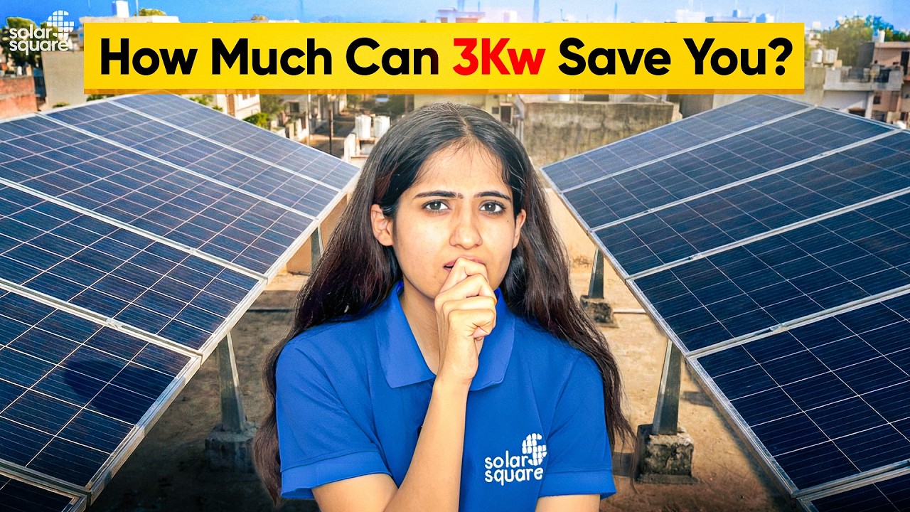 3kW Solar Cost vs Savings in India | Rooftop Solar ROI Calculation