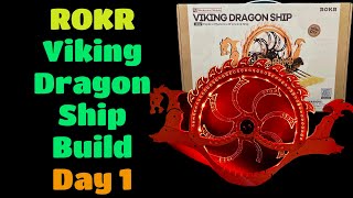 ROKR Viking Dragon Ship Build-Day 1 (Unboxing-Step 2)