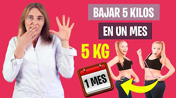 ¿Cómo puedo perder 5 kilos rápidamente?