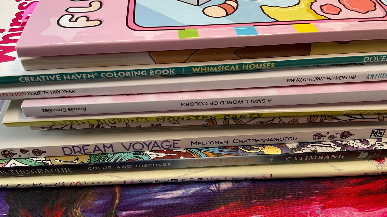 Completed pages for February 2025 | Adult colouring