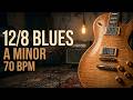 12/8 Blues Backing Track in A Minor | 70 BPM
