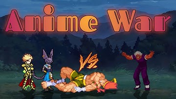 Beerus OP & Gilgamesh V3 OP VS Yujiro hanma 12P in Jump Force Mugen