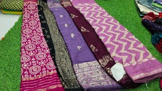 discount video crush georget and benaras border Ashima brand sarees at 650 .CT 7418556757