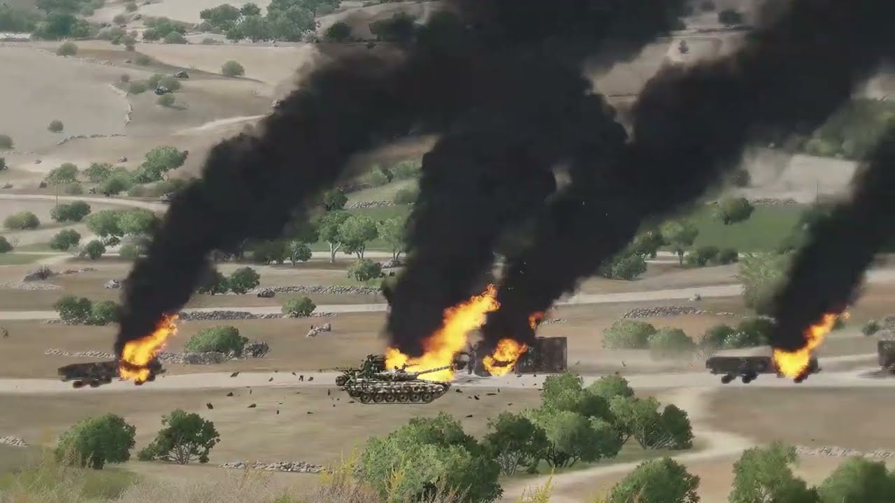russian-invasion-over-3000-tons-of-russian-ammunition-convoy-destroyed