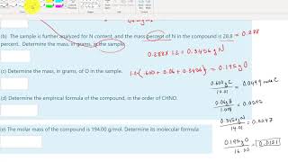 ap combustion analysis with CHNO