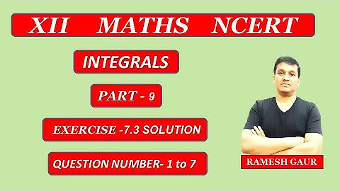 Integration using Trigonometric Identities | NCERT Class 12 Maths - Ex.- 7.3 Solution(1-7)