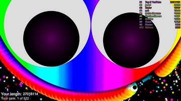 Slither.io A.I. Rainbow Skin Vs Monster Snake - Legend Skin Slitherio Best Gameplay - Slither.io Vip