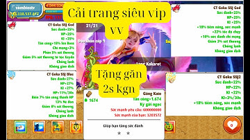 Ngọc Rồng Online - Được AD tặng cải trang siêu vip vv sự kiện Goku Day , Tặng găn kaio kgn 2s #nro