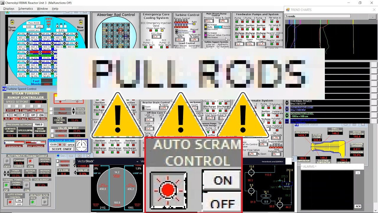 RBMK-1000 Chernobyl Unsafe Startup Tutorial - YouTube