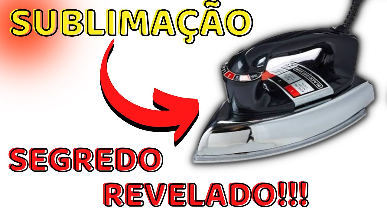 Revelei Tudo Sobre Sublimação com Ferro de Passar Roupas!!😱