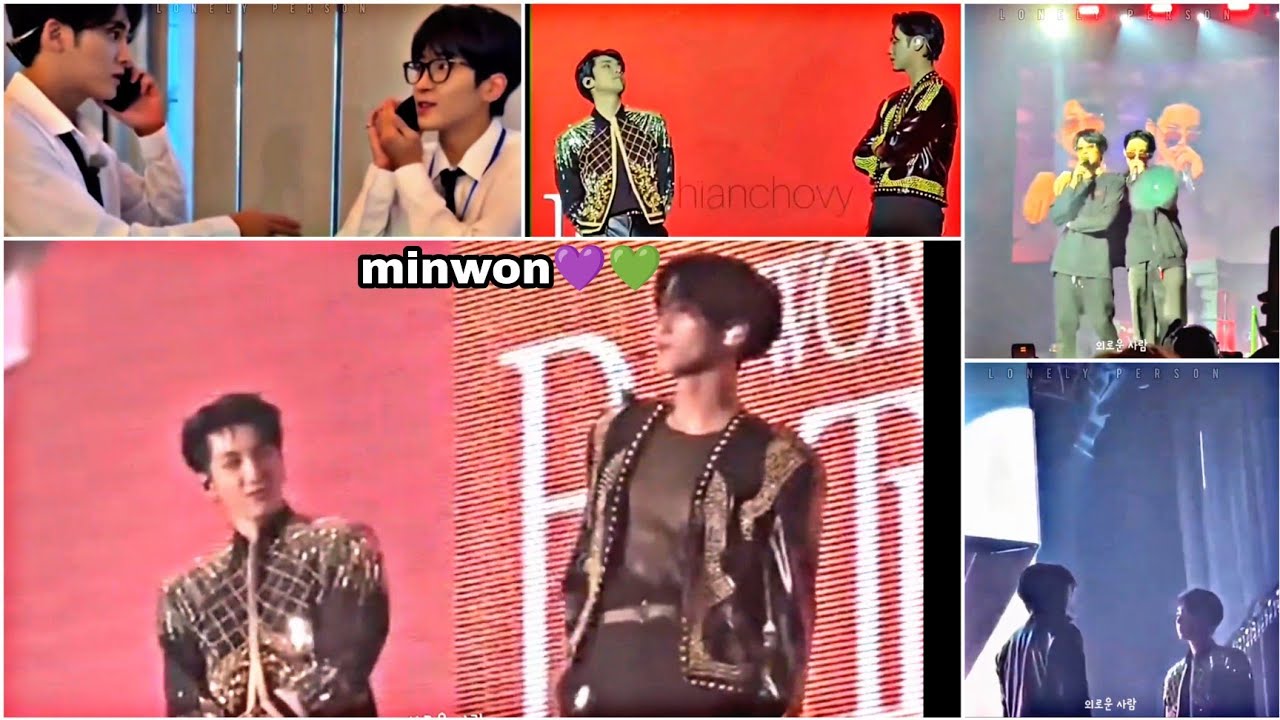 Meanie/Minwon couple //Tension and more (mostly concerts moments)💜💚//