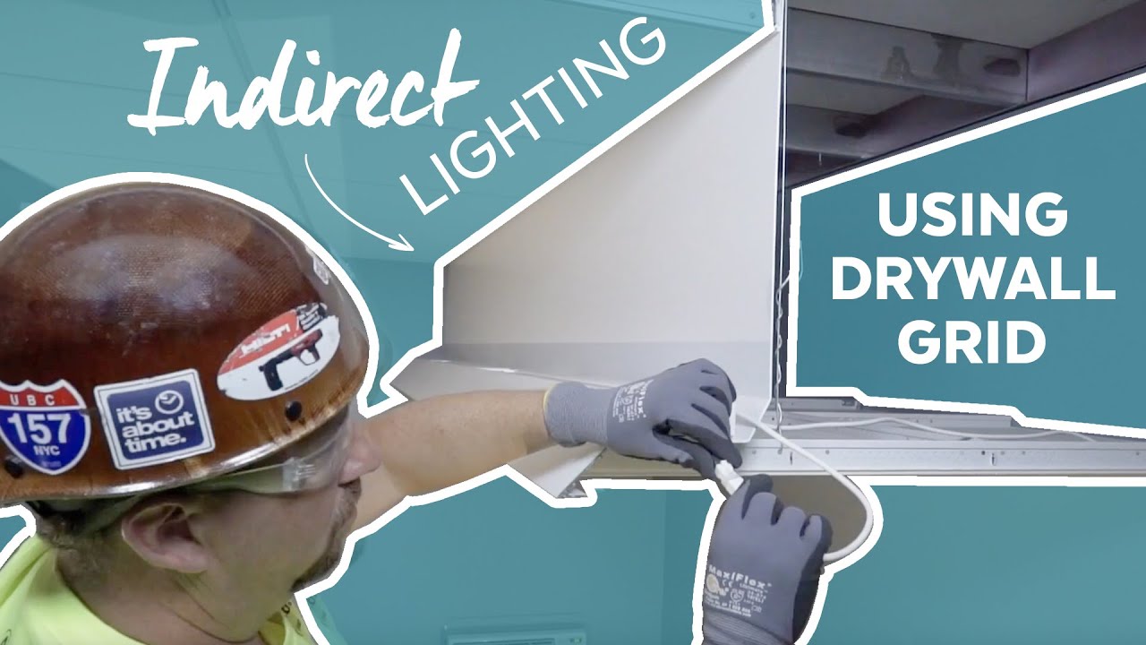 Ceiling Indirect Lighting Using Drywall Grid Installation How To